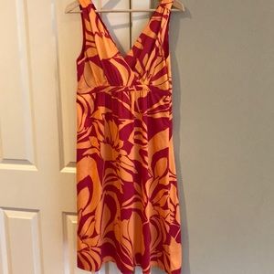 H&M midi length v-neck sleeveless dress